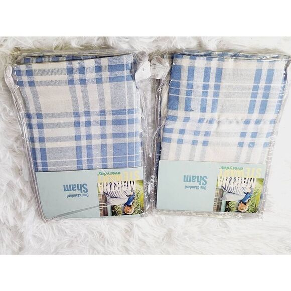 1990's Martha Stewart Semi Sheer Voile and Two Standard Shams #B2 - Picture 2 of 8